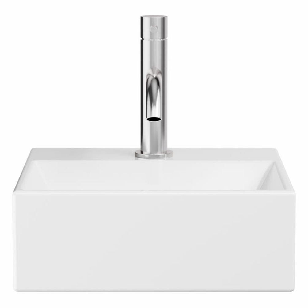 Cutout image of Crosswater Beck Gloss White 300mm Cloakroom Basin